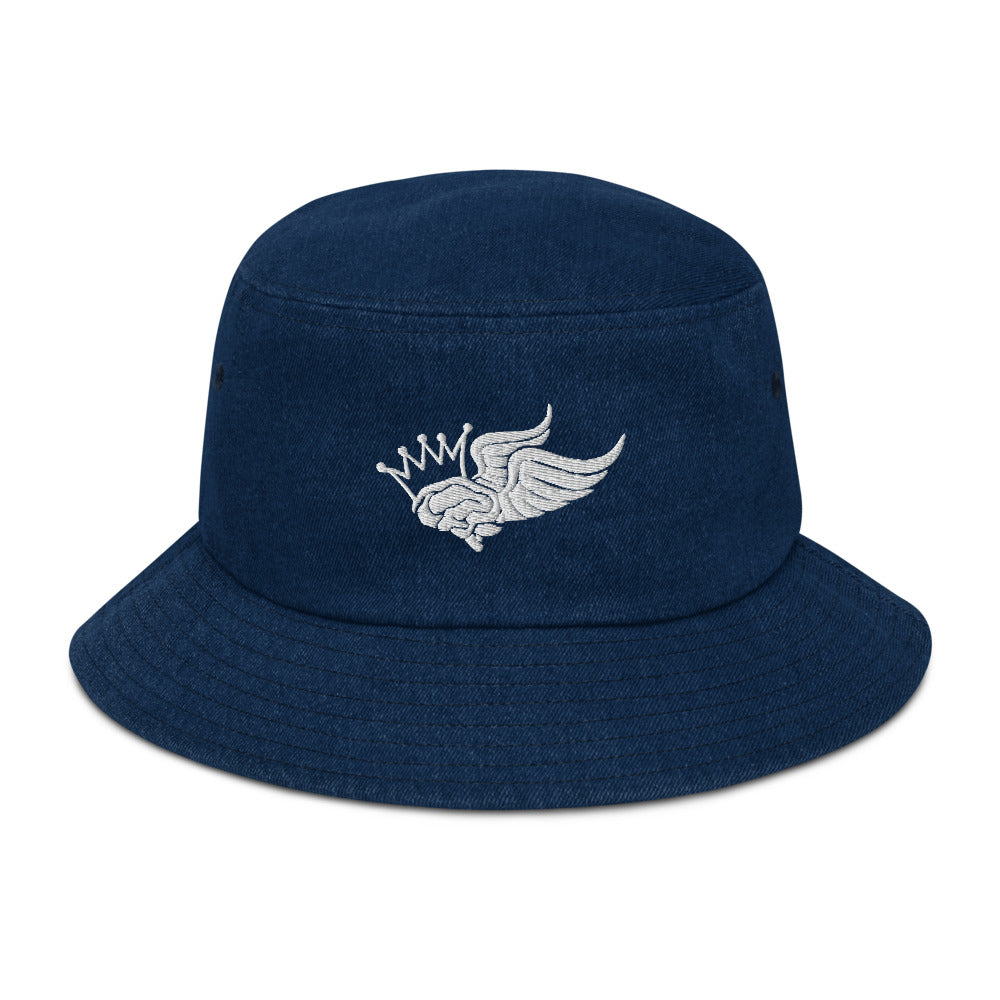#ABKLLD Logo Denim bucket hat