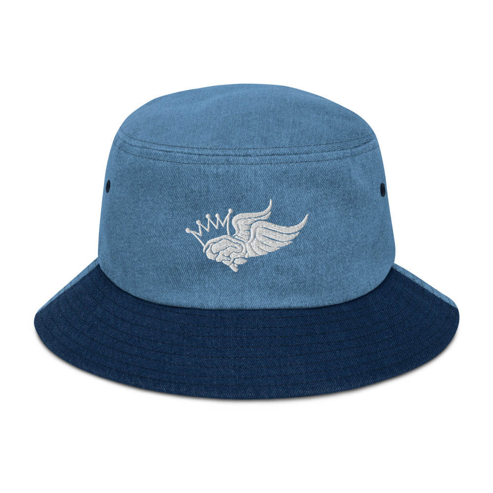 #ABKLLD Logo Denim bucket hat