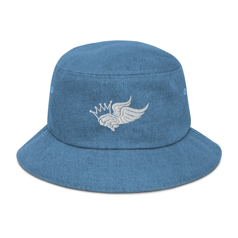 #ABKLLD Logo Denim bucket hat