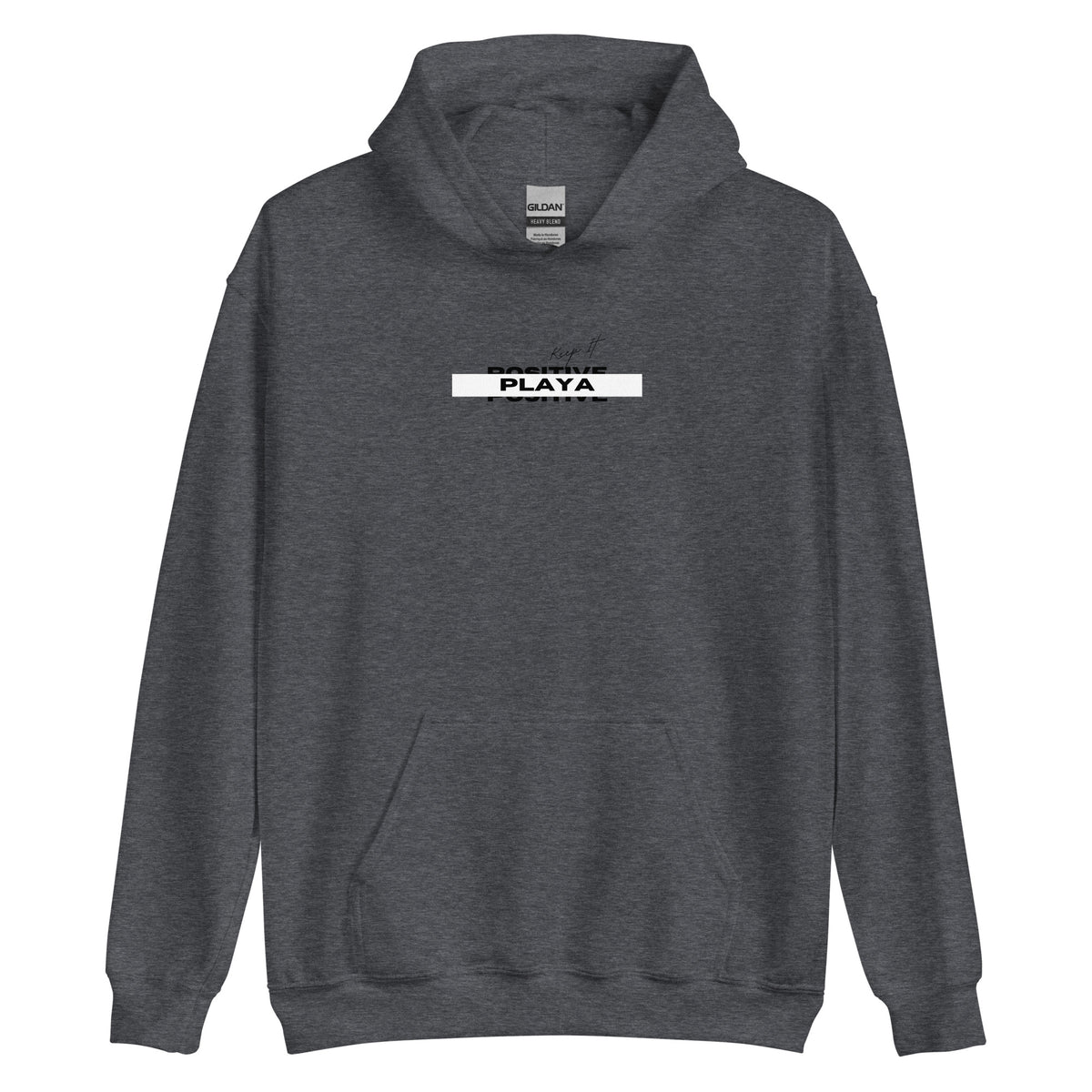 "Keep it Positive Playa"(white) Unisex Hoodie