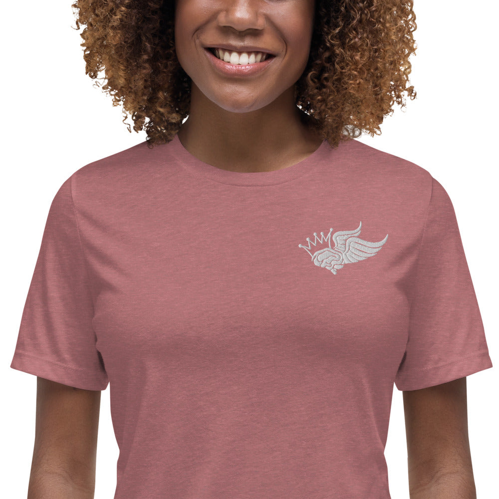 #ABKLLD Logo White Women's Relaxed T-Shirt