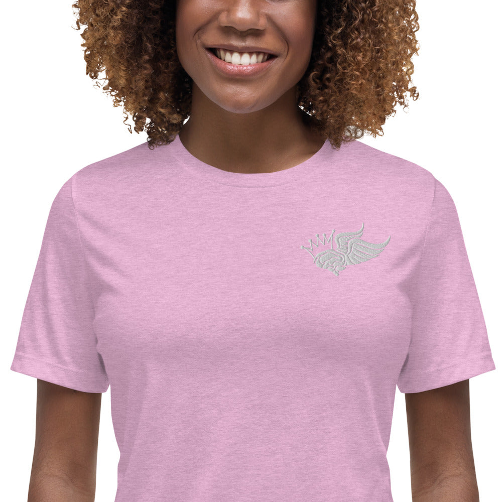 #ABKLLD Logo White Women's Relaxed T-Shirt
